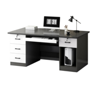 Bureau d'ordinateur moderne de grande taille de haute qualité pour la maison et le bureau, bureau de direction en bois