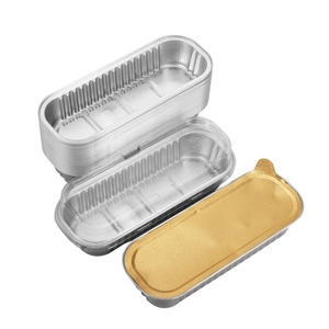 Boîte en aluminium et feuille d'aluminium pour friteuse à air chaud, pour griller le fromage au durian - Boîte rectangulaire pour four - Boîte en aluminium <span class=keywords><strong>alimentaire</strong></span> réutilisable - Product Image 5