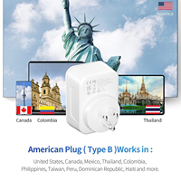 Reisende 17W Max Smart IC Travel Socket 10A 250V UK Plug Adapter 3 Ports USB 1 Type-C SDK Enabled Ignifuge Housing Overload