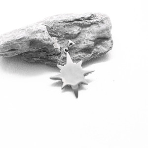 yunnique European American Style Punk <b>Star</b> Pendant Necklace Tibetan Silver Unisex Fashion Jewelry Retro Cross <b>Design</b> - Product Image 3