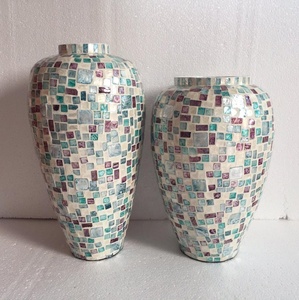 Jarrón de nácar Natural de alta calidad más vendido, decoración moderna hecha a mano para el hogar de Vietnam para hoteles, decoraciones navideñas - Product Image 5