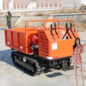 Minicarretilla eléctrica con capacidad de carga de 600kg aprobada por la CE minivolquete sobre orugas personalizado en stock - Product Image 4