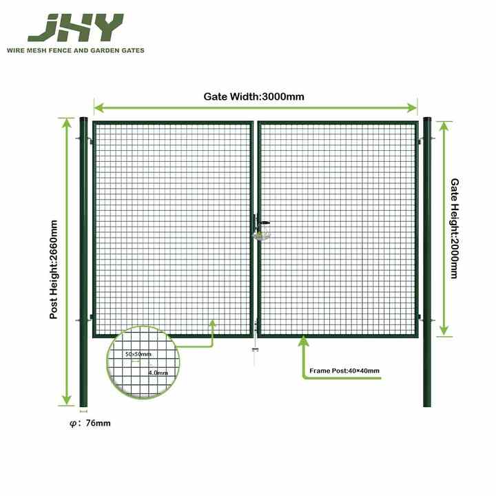 3x2m Back Garden Yard Wire Mesh Fencing Gates| Alibaba.com