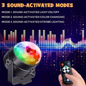 Sound Activated Party <b>Lights</b> With Remote Control Dj Lighting, Disco Ball <b>Strobe</b> Lamp 7 Modes Stage <b>Light</b> Dance Parties - Product Image 6