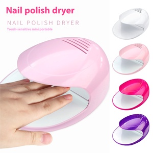 Portable Battery Powered Fan Nail Dryer Gel Polish Air Blower Touch Sensor <b>Timer</b> Plastic EU <b>Plug</b> Quick Dry Manicure Tool - Product Image 2