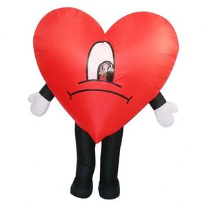 Costume de mascotte gonflable en forme de cœur rouge pour la Saint-Valentin, Noël, Halloween, fête costumée, cosplay - Product Image 2