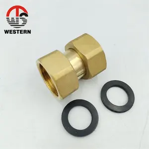 Conexión Roscada de Latón para Tubería MS Blank CW617N, Hembra, 3/4 x 3/4 <span class=keywords><strong>Pulgadas</strong></span>, <span class=keywords><strong>DN</strong></span> 15, Tuerca de Unión con Sellado Plano - Product Image 5