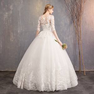 Plus <b>Size</b> Lace <b>Wedding</b> <b>Dress</b> Simple Bride Princess Dream <b>Wedding</b> <b>Dresses</b> Ball Gown Bridal Embroidery <b>Dresses</b> - Product Image 4