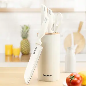 Neuheiten Produkte 5 PCS Küchenmesser Zubehör Küchen schere Edelstahl Küchenmesser set