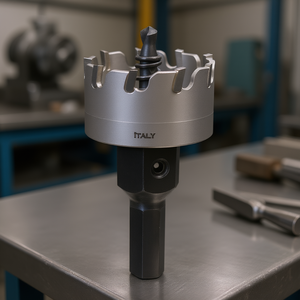 T.C.T. Sierra perforadora para acero inoxidable de 40 mm, herramienta de corte de metal fabricada en Italia - Product Image 3
