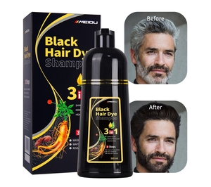 Champú Tinte para el Cabello Negro con Aceite de Argán Meidu para Cabello Blanco - Product Image 1