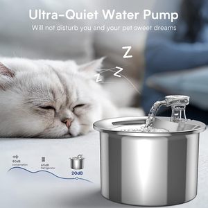 เครื่องจ่ายน้ำสัตว์เลี้ยงแบบกลมอัตโนมัติ ระบบหมุนเวียน แหล่งน้ำไหล - Product Image 3