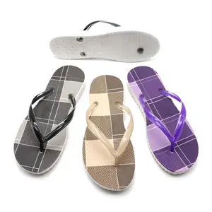 New arrivals printed ladies women flip flop slippers sandals fancy rubber slipper