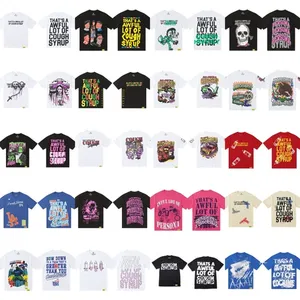 T-shirt 100 % coton avec motif tricoté réfléchissant uni, coupe décontractée ample, tissu de 240 grammes, imprimé numériquement - Product Image 1