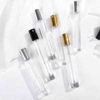 Botol Roll-on Kaca Bentuk Silinder Persegi Bulat Tipis 10ml Dinding Tebal untuk Parfum, Grosir Kustom Kosong