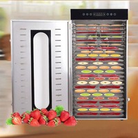 Commerciële droogmachine voor voedselverwerking, aardbeien, citroenen, sinaasappels en ander fruit.