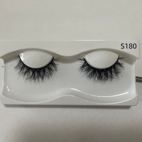 Faux cils en vraie fourrure de vison, style œil de chat, superposés, effet wispy, bord extérieur 10 mm, vente en gros, volume glamour, réutilisables