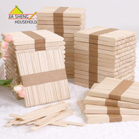 Bâtonnets de sucettes glacées jetables écologiques en bois de bouleau, cuillères à glace personnalisées avec logo imprimé pour bars, économiques et durables