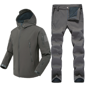 Softshell Uniforme Camping En Plein Air Randonnée <span class=keywords><strong>Veste</strong></span> Tactique <span class=keywords><strong>Imperméable</strong></span> <span class=keywords><strong>et</strong></span> Pantalon Costume <span class=keywords><strong>De</strong></span> <span class=keywords><strong>Chasse</strong></span> - Product Image 4