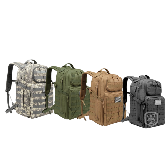 NFP Multitone Fashion Tactical Waterproof Backpack 2 Day Assaulty Outdoor Camping Laptop MOLLE with Nylon Lining