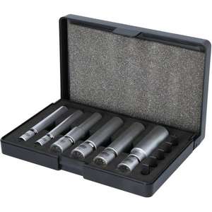 KS TOOLS - 500.7325 1/4'' + 3/8'' special glow <b>plug</b> and <b>spark</b> <b>plug</b> socket set with joint (11 pcs) ENGINE AND TIMING SET - Product Image 1