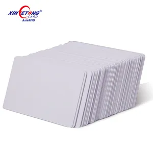 ISO 14443A CR80 Size White PVC Material 13.56MHz 216 Blank NFC cards