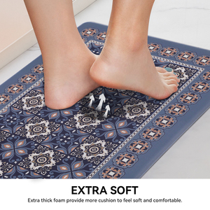 Pas de <span class=keywords><strong>tarif</strong></span> 3D Anti Fatigue tapis de cuisine mousse antidérapante lavable Rectangle Vintage nouveauté tapis tapis de coureur <span class=keywords><strong>pour</strong></span> sols de cuisine - Product Image 3