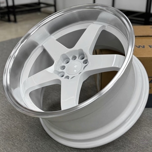 Nueva Oferta, Llanta <span class=keywords><strong>de</strong></span> Aleación <span class=keywords><strong>de</strong></span> Aluminio Forjado <span class=keywords><strong>de</strong></span> 5 Radios, Color Blanco, 16-21 Pulgadas, 5X112/114.3/120, Acabado Brillante, Cóncava Profunda, para Automóviles <span class=keywords><strong>de</strong></span> Pasajeros - Product Image 1