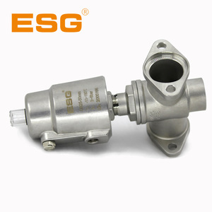 Vanne pneumatique intégrée en acier inoxydable ESG DN20 110 à deux voies de type boule pour le nettoyage CIP des usines de teinture, d'impression et de bière - Product Image 4