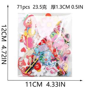 แผ่นปะรูปการ์ตูนหมีน่ารัก ขนาดเล็ก ลายดอลลาร์ ดาว แว่นกันแดด ลูกกวาด สำหรับตกแต่งเสื้อผ้า - Product Image 2