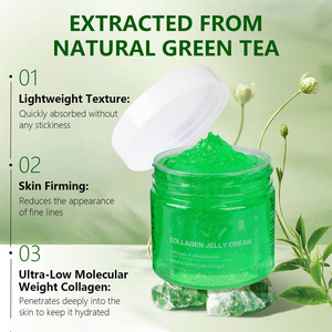 Crema de Colágeno en Gel con Extracto de Té Verde, Niacinamida y Colágeno Hidrolizado Liofilizado que Aumenta la Elasticidad de la Piel - Product Image 2