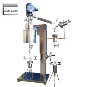 Reactor de destilación al vacío agitado de prueba pequeña de laboratorio