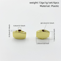 Plastic Big Square Guitar Tuning Peg Knob Handles Replacement Buttons With Screws & Washers Guitar Accessories