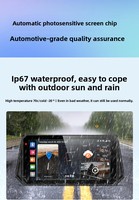Caméra de tableau de bord 4G télécommandée 2K GPS Carplay Android Auto moto moniteur de pression des pneus à distance diffusion en direct