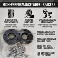 Entretoises de roue en aluminium forgé 7075-T6 OEM ODM, adaptateurs 12-20 mm PCD 5x112 CB 66,5 mm, compatibles avec les moyeux de roue Mercedes Benz Audi BMW