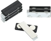 Clips magnétiques réutilisables personnalisés d'étiquette nominative en métal de néodyme attachés sur des plaques d'identification pour le bureau et la conférence