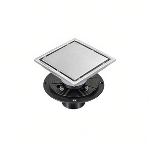 Desagüe de Ducha Cuadrado de 6 Pulgadas, Acero Inoxidable Cepillado, Diseño Moderno, Fácil Instalación - Product Image 1