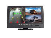 BRvision Design Unique 9 ''TFT Moniteur Numérique 2 Entrée de Caméra et 2 Câble de Déclenchement Prise en Charge CVBS AHD Entrée de Signal pour Voiture Universelle