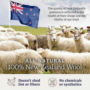 Boules de séchage réutilisables en laine 100% nouvelle-zélandaise, écologiques, lot de 6, adoucissant naturel premium pour le linge - Product Image 2