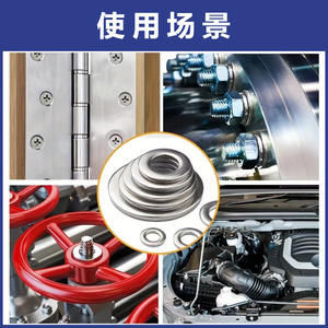 Shengjing – rondelles plates en acier inoxydable, 100 pièces, M3 M4 M5 M6 M8 M10 M12, pour vis et boulons, joints haute résistance - Product Image 2