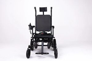 車椅子用折りたたみ式屋外電気階段クライマー,リチウム電池電源階段式車椅子ヘッドレスト付き - Product Image 6