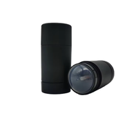 Échantillon gratuit 75ml Conteneur de bâton de déodorant noir mat Tube de crème solaire 50g 30g 15g Tube de bâton de fard à joues pour masques faciaux