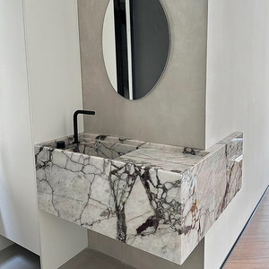 <span class=keywords><strong>Tavolo</strong></span> da Pranzo Allungabile in Marmo Naturale Stile Italiano, Nessun Montaggio Richiesto, Lusso Bianco, Parete di Fondo in Pietra, Arredamento per Sala da Pranzo Aperta - Product Image 4
