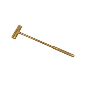 Marteau de forme irrégulière SUNTOOLS/STIPL modèle 417 de haute qualité, en laiton avec manche en fer, outil de fabrication de bijoux - Product Image 1