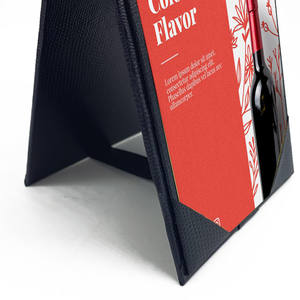 Soporte de Mesa Giratorio de 2 Vistas para Menús de Restaurante, Exhibidor de Tarjetas, Precio de Fábrica - Product Image 5