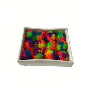 Flash Spiky Ball Dog Toy 12Pcs Colorful Interactive Pet Playtoy - Product Image 1