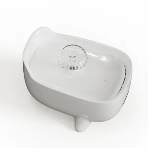 Nline 3L Fontaine à boisson électrique intelligente pour animaux de compagnie Bol en plastique écologique en forme de bouteille pour l'alimentation des chiens et des chats