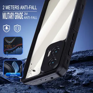 Étuis de téléphone étanches pour Motorola Moto G Stylus 5G 2024, <span class=keywords><strong>coque</strong></span> transparente, protection contre les chocs, couverture intégrale avec bouton - Product Image 2
