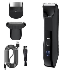 <b>TOP</b> Quality 3IN1 Body Trimmer Double Blade Foil Beard Electric Shaver for Men Hair Trimmer with Light Grooming Kit EVA Bag - Product Image 1