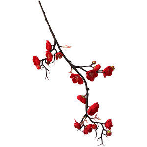 Flor de Ciruelo Artificial Hecha a Mano, Estilo Chino, Decoración de Invierno, Decoración Floral para el Hogar, Sala de Estudio, Mesa de Té - Product Image 1